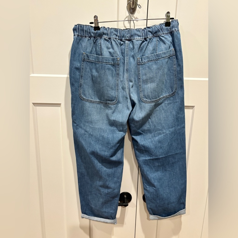 J.Crew Factory Drawstring Jeans Size 30 Rolled Hem NWT - Picture 7 of 7